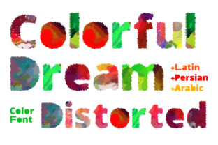 Colorful Dream Distorted: A Vibrant Typeface for Branding