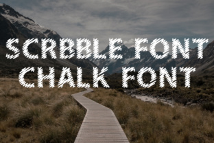 Dusker Scribble: A Chalk-Effect Typeface for Bold Branding
