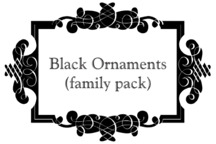 Elevate Brand Visuals with the Black Ornaments Family Typeface
