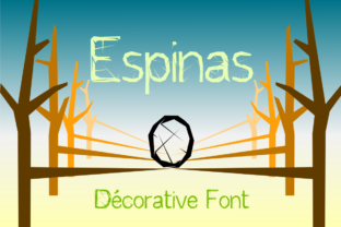 Espinas: A Thorny Decorative Font for Editorial Design