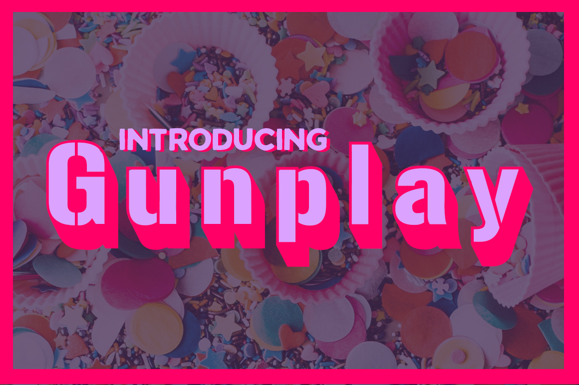 Gunplay Font: A Bold Stencil Typeface for Web Headers