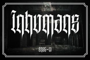 Inhumans: A Designer's Take on Bold Blackletter