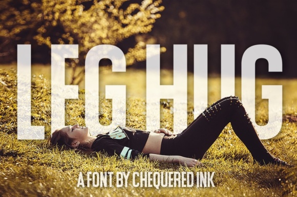 Leg Hug: A Bold Sans Serif Font for Makers