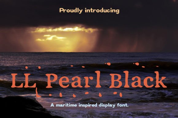LL Pearl Black: A Grunge Serif Font for Bold Web Design