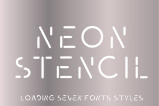 Neon Stencil: A Bold Typeface for Modern Editorial Design