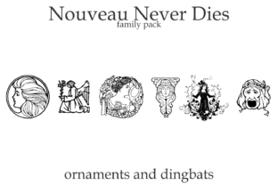 Nouveau Never Dies Family: A Versatile Dingbat Typeface for Web Design