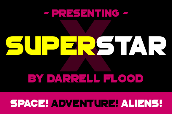 Superstar X: A Sci-Fi Sans Serif Font for Crafters