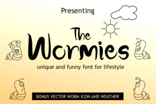 The Wormies: A Playful Serif Font for Social Campaigns