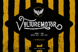 Vulturemotor: A Handmade Sans Serif Font for Brand Identity
